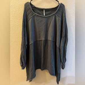 Blue Free People Top Size S